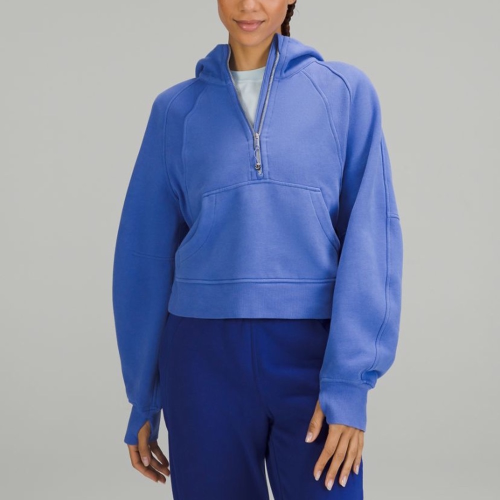 Lululemon oversized scuba half zip wild indigo